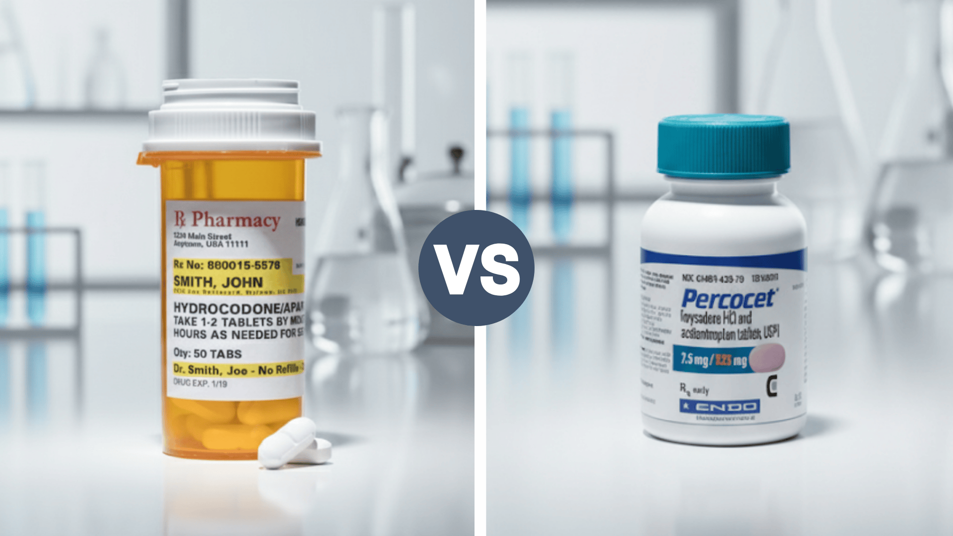 vicodin vs percocet uses differences side effects risks